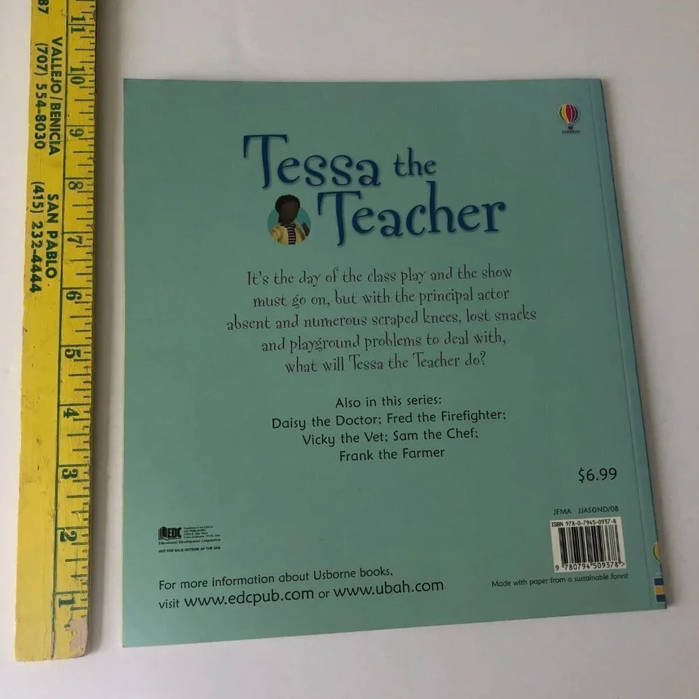 Usborn Lot of Books Vicky Vet‎ Daisy Doctor Tessa Teacher Soft Cover Large Learn